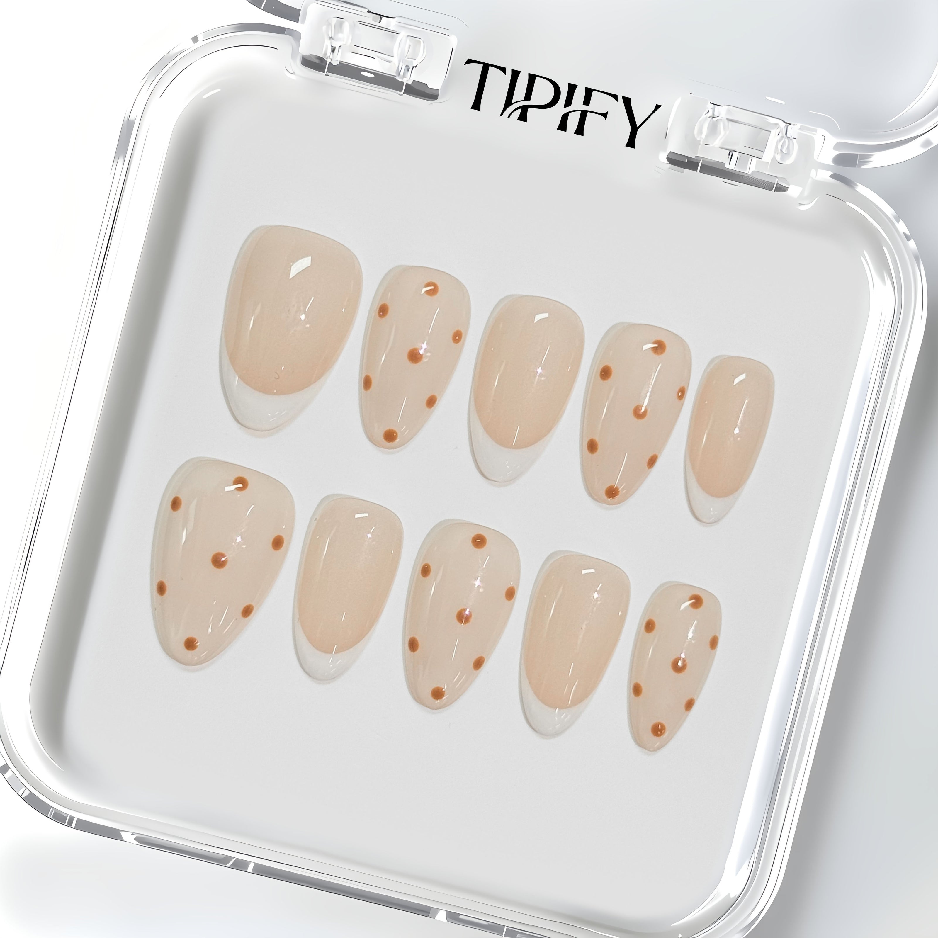 French with Brown Dots