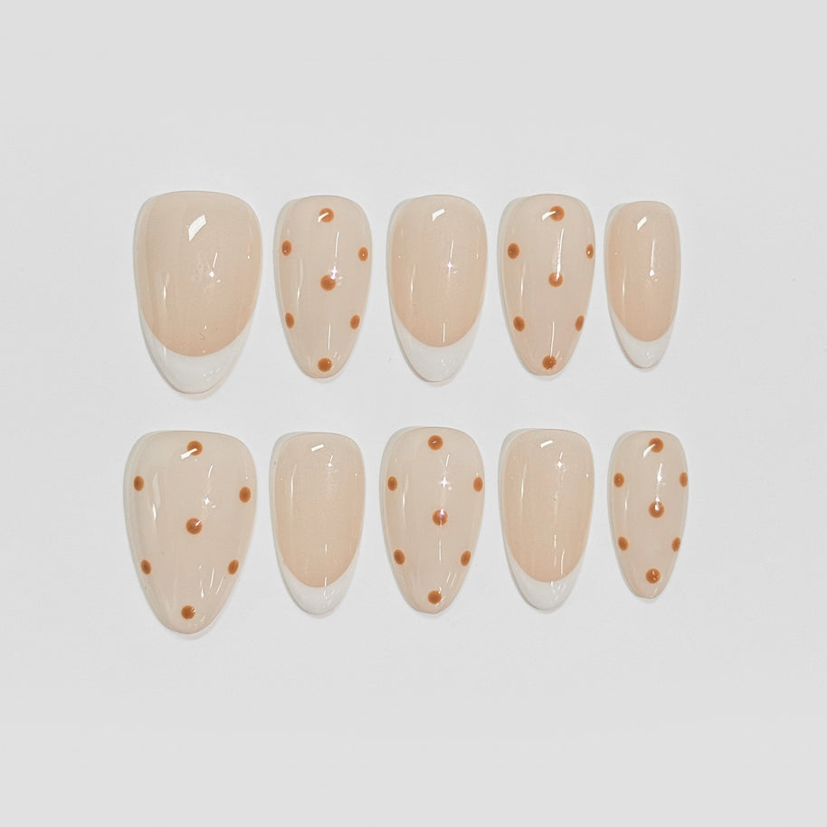 French with Brown Dots