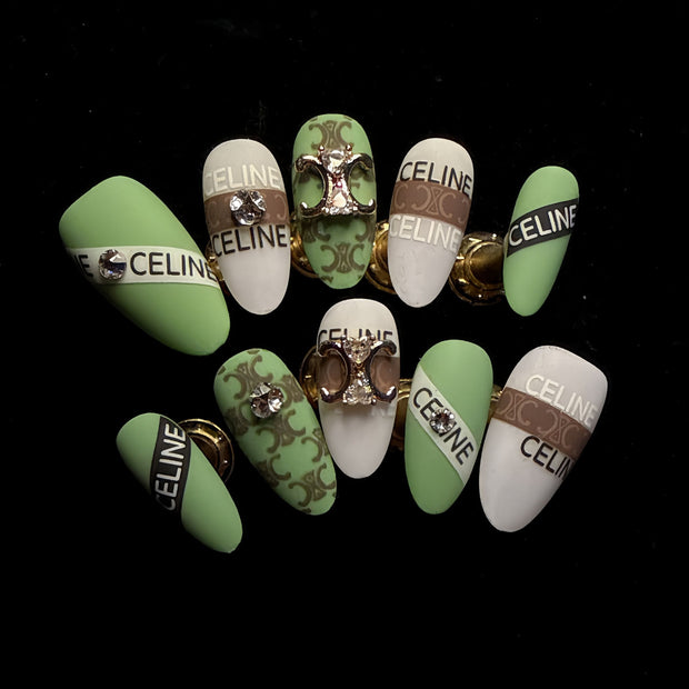 Mint Arch Luxury Press-On Nails