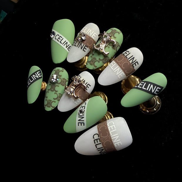 Mint Arch Luxury Press-On Nails