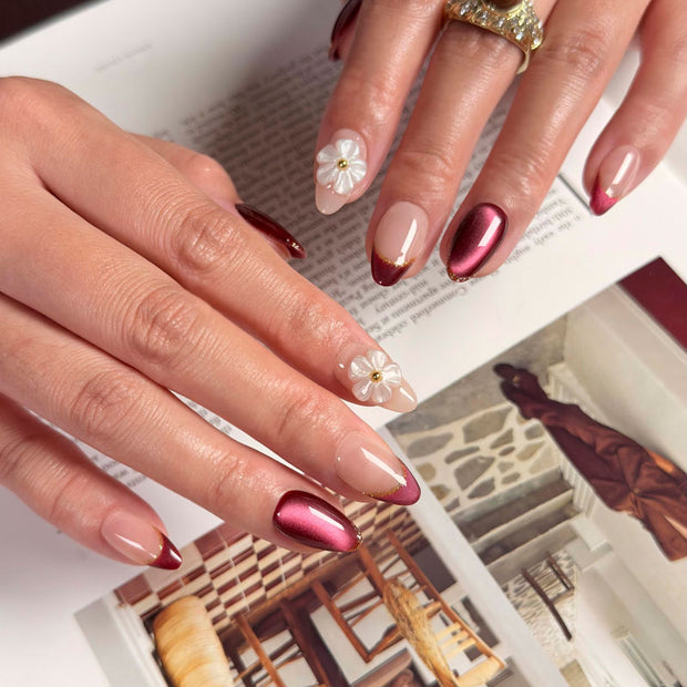 Burgundy Blush Bloom