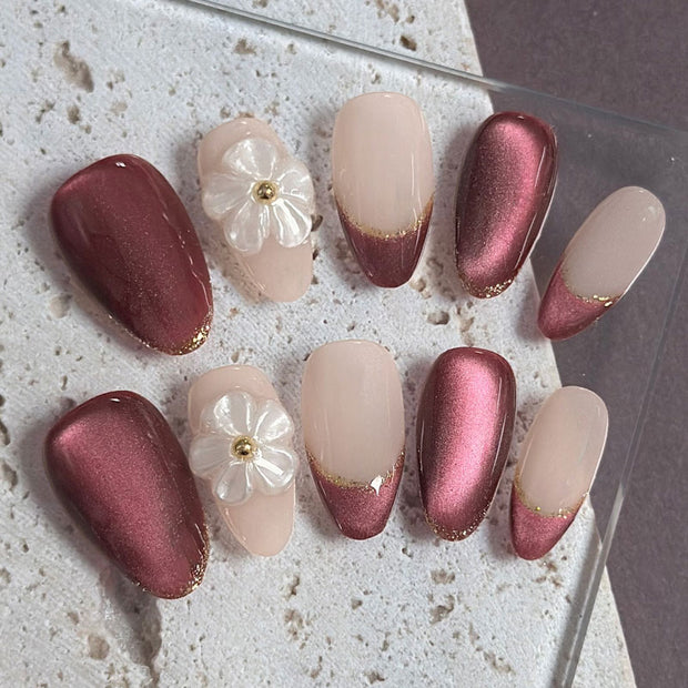 Burgundy Blush Bloom