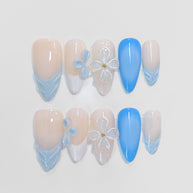 Latte - Blue Fleur